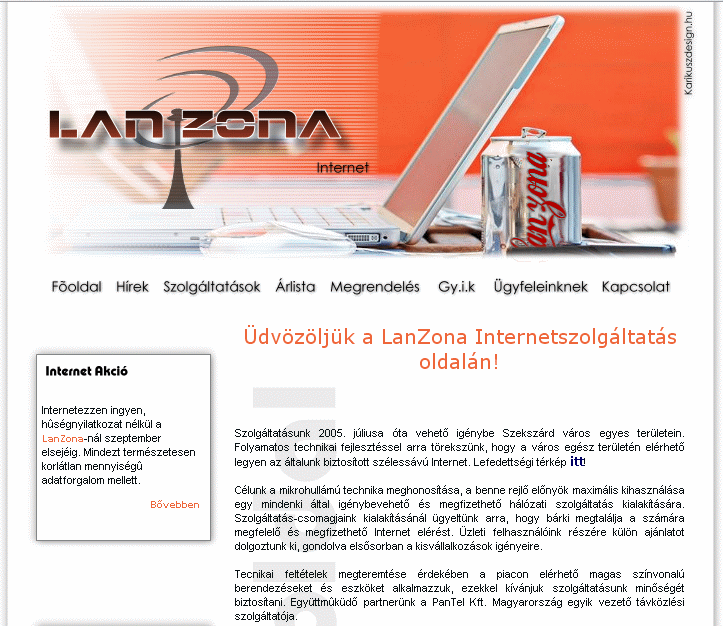 Lanzona Internet szolgáltató